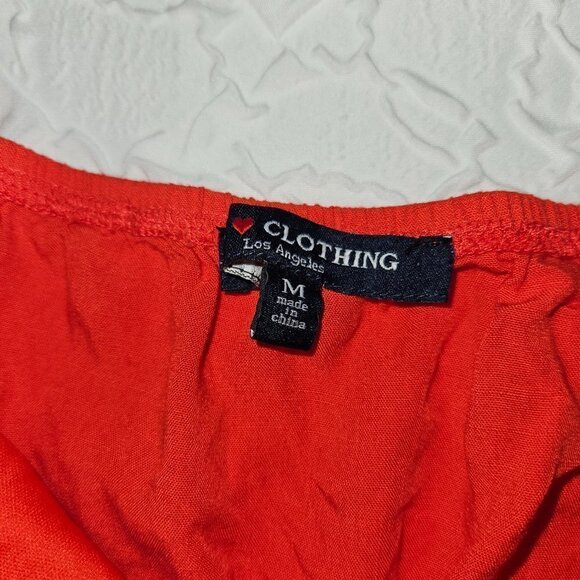 Clothing Los Angeles Red Romper size Med - Picture 2 of 4